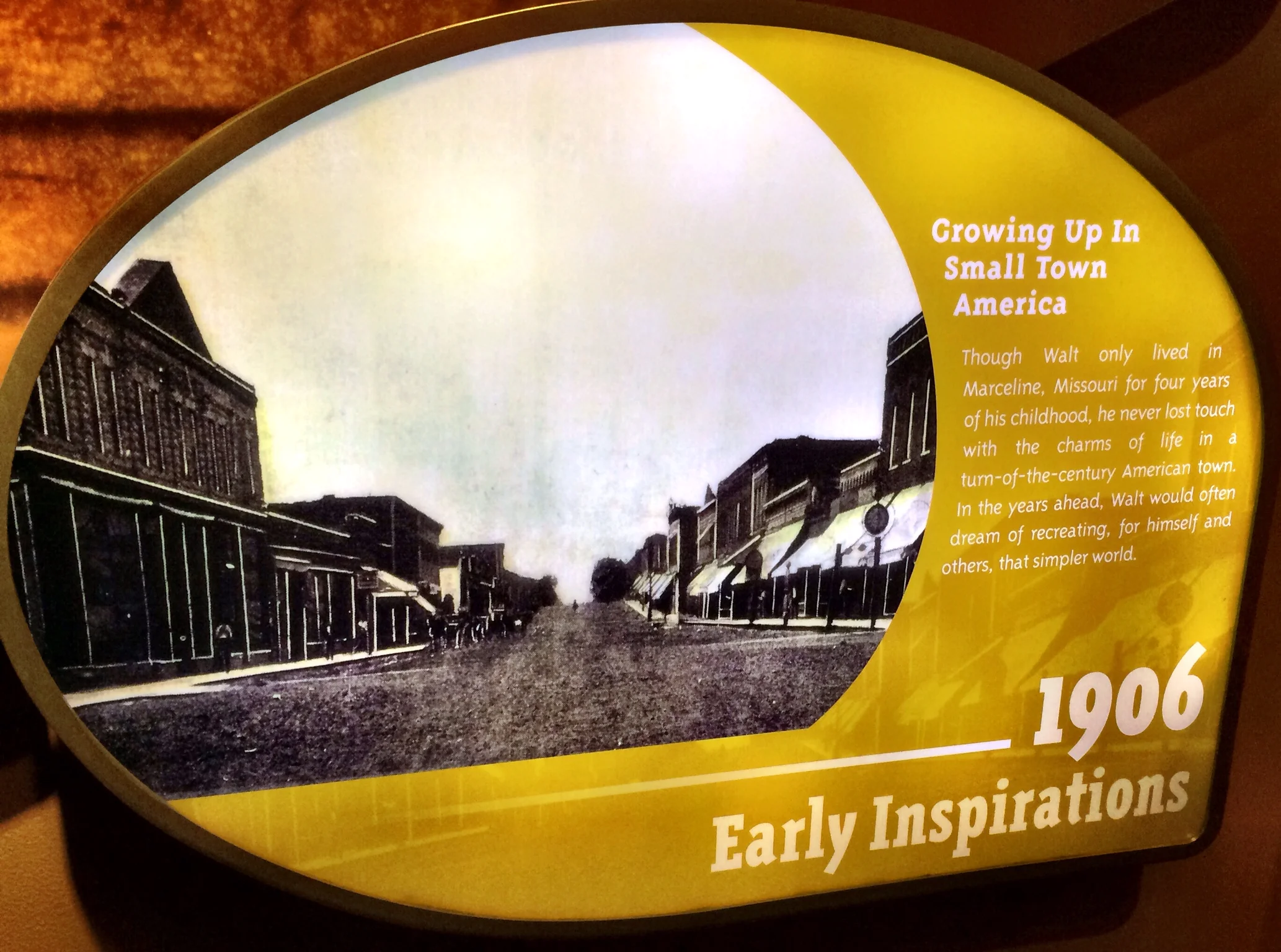 Walt loved Marceline's Main Street, and replicated it at his theme parks.