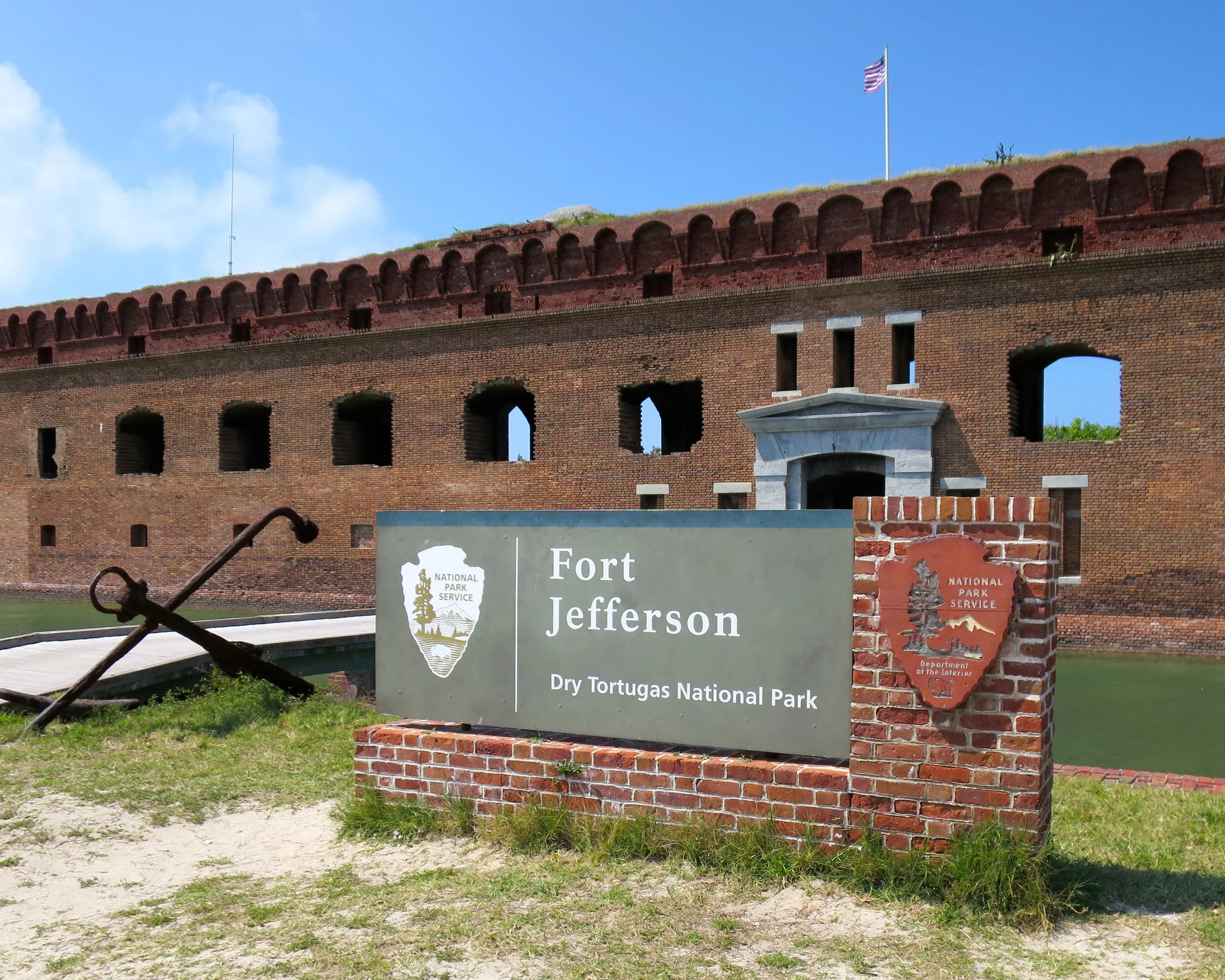 Fort Jefferson takes up most of Garden Key in the Dry Tortugas.