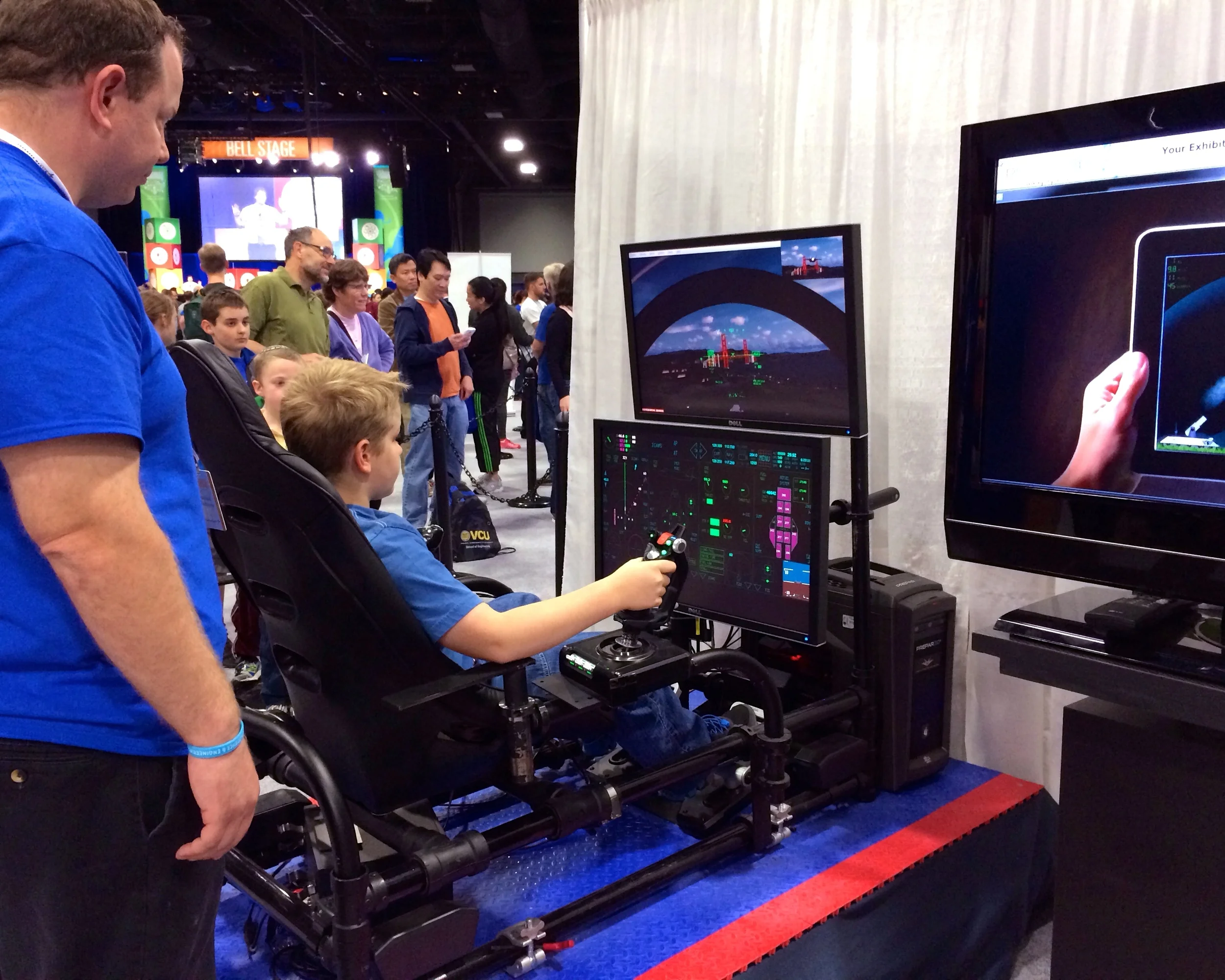 The simulators were fun.