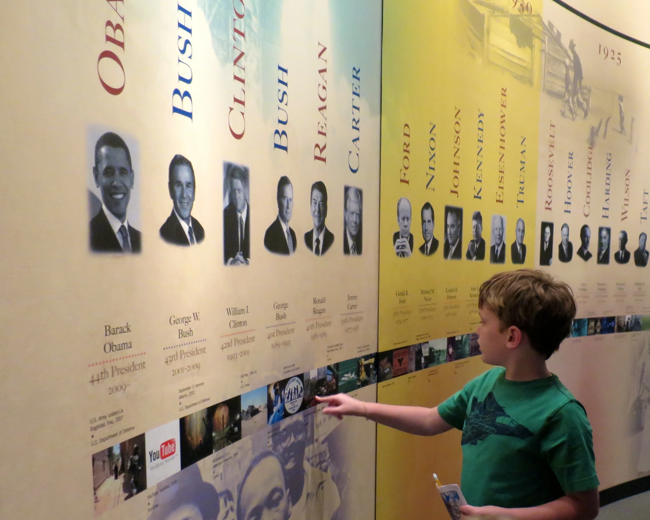 We visited The Presidency exhibit at American History.