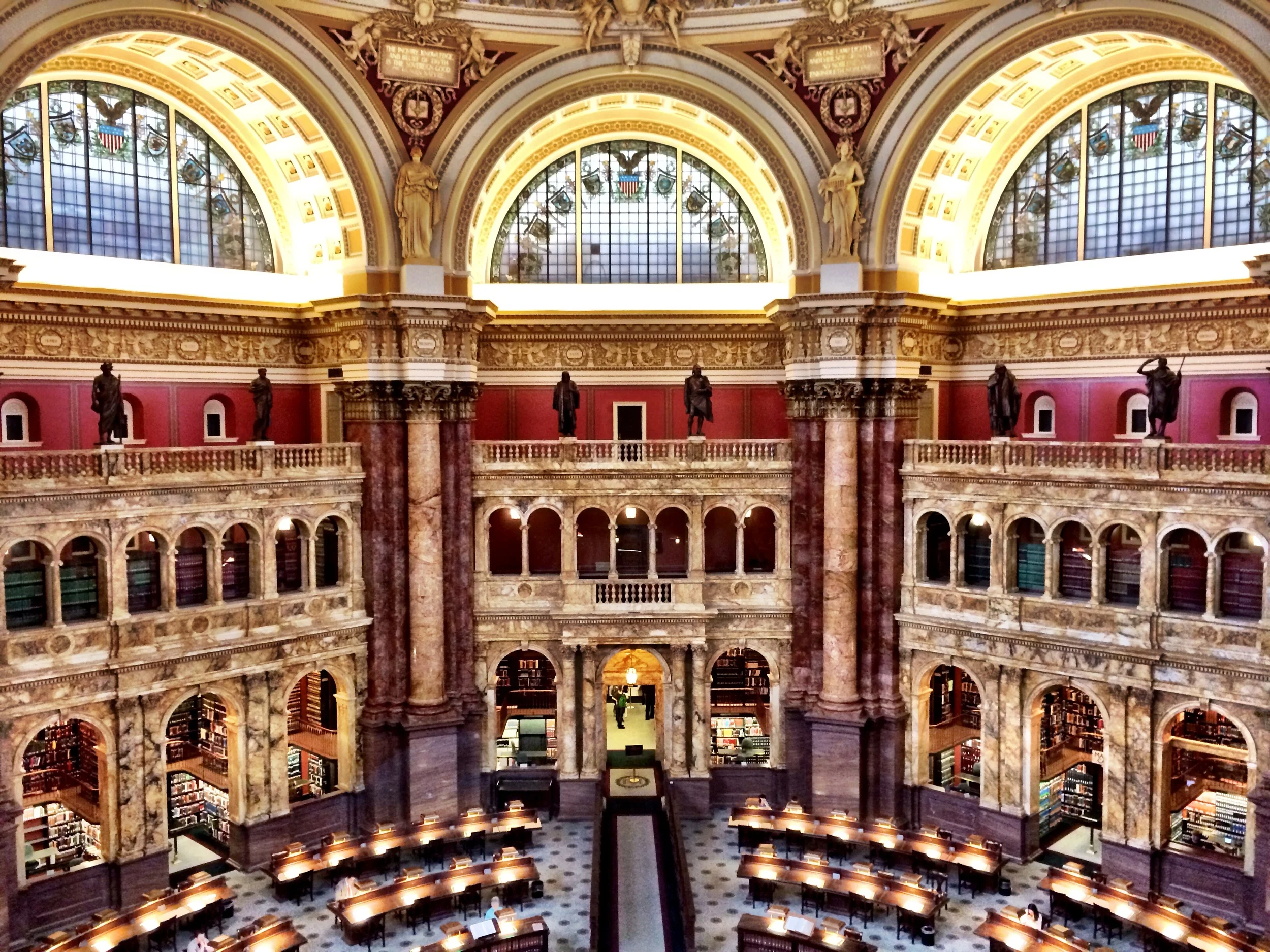 The Main Reading Room at the Library of Congress