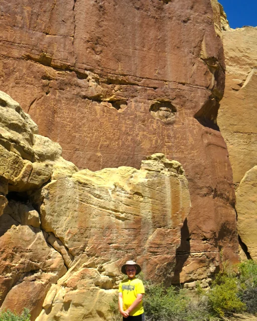 We saw petroglyphs on both the Hopi and Navajo reservations. They are ancient drawings on the rocks.
