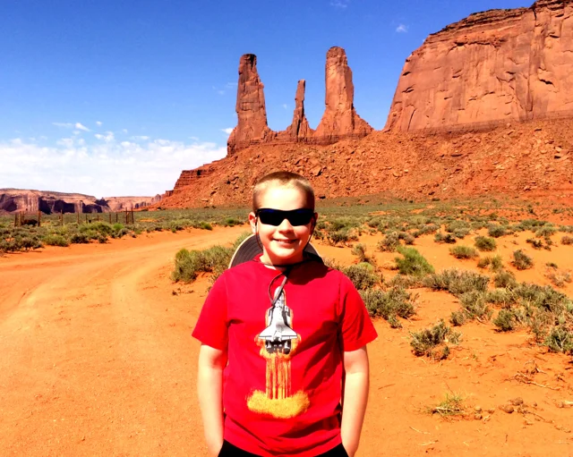 My favorite rock formation in Monument Valley. Check out that W!