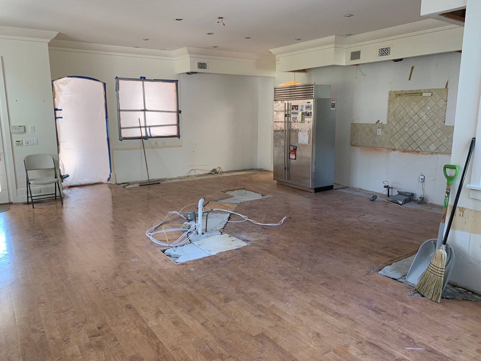 The kitchen has never looked tidier.