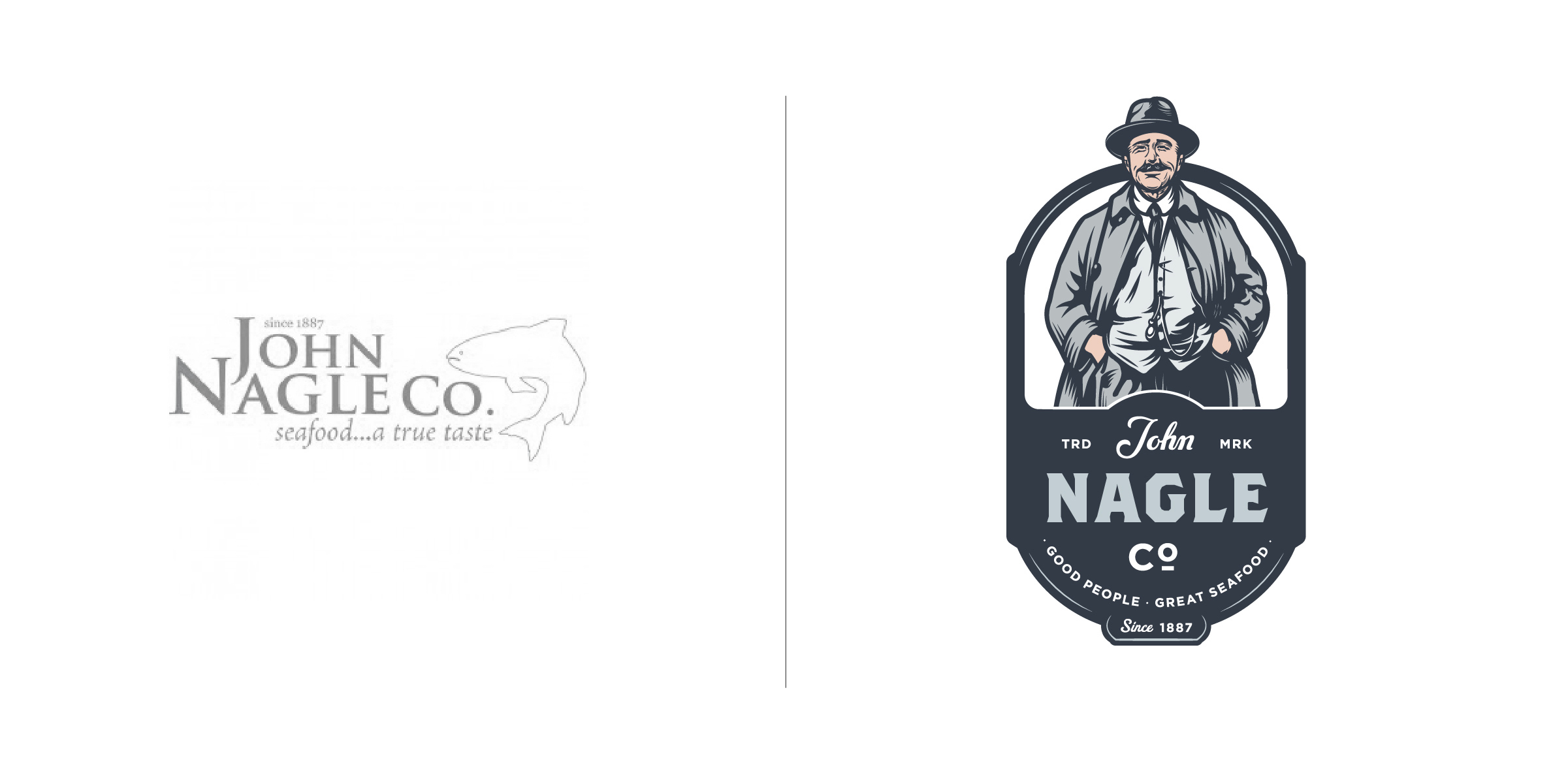  The client —   John Nagle Co. is a Boston based seafood distribution business founded in 1887  The goal — It is crucial for companies in ever changing industries to keep their logos current (and not solely rely on an impressive company history). Our
