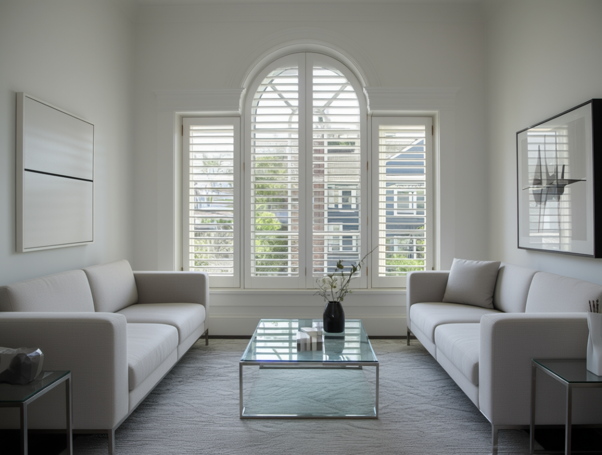 Seattle arched shutters