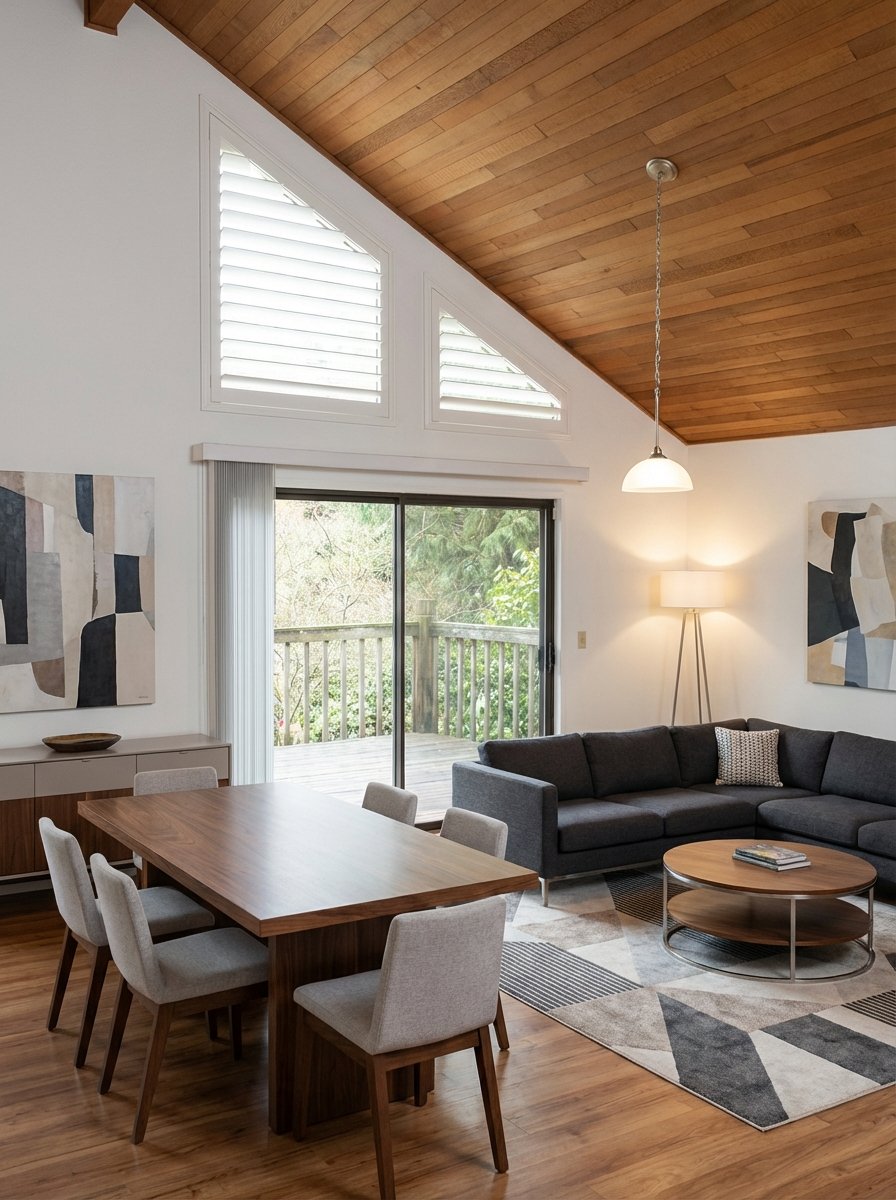 Angled shutters Bellevue