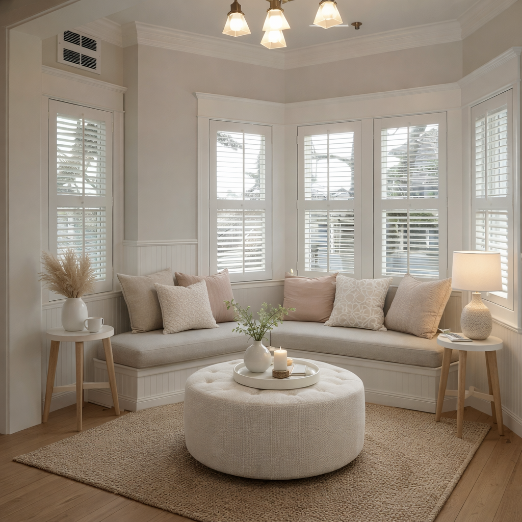 Bay window shutters Kirkland