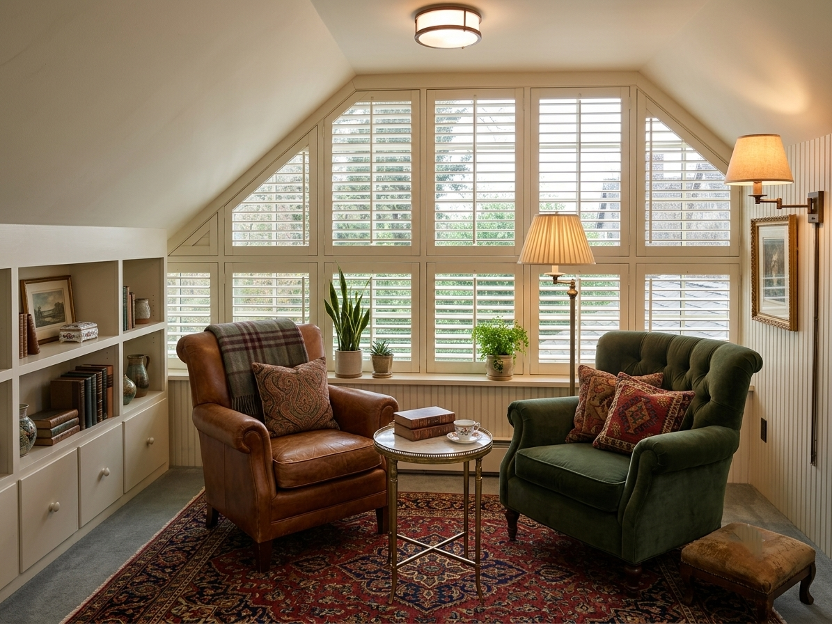 Angled shutters
