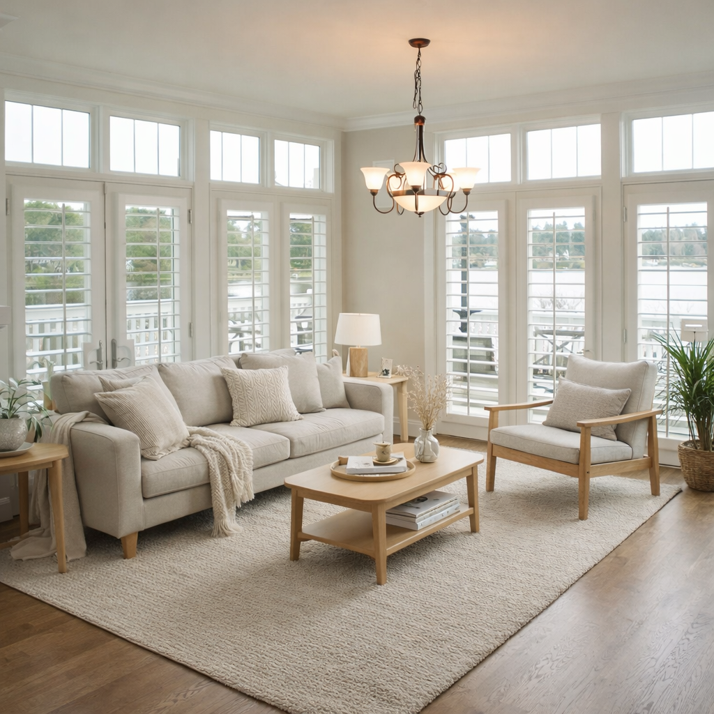 Seattle french door shutters