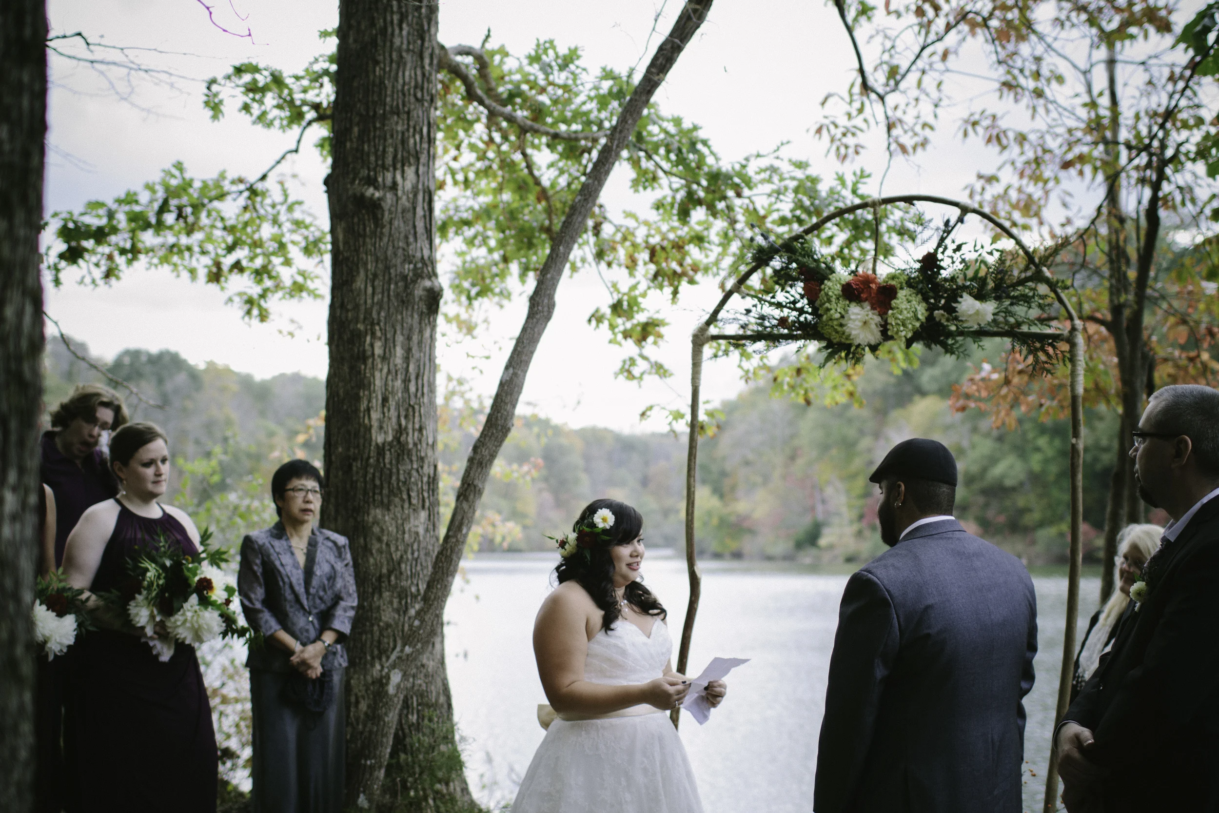 Locklane Weddings & Events, Intimate fall wedding at a Tennessee state park | Photo by Whitney Madlom