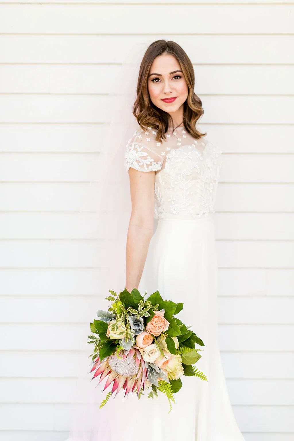 Locklane Weddings & Events + Greenery, Pink, Yellow Wedding Inspiration + GranDale Manor + Caley King Newberry