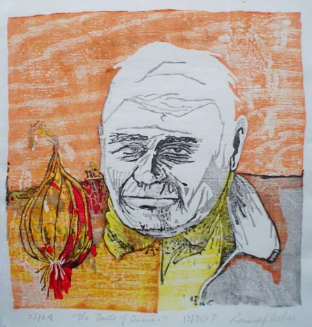 Onion Eater woodblock in Japanese method 1967.jpg