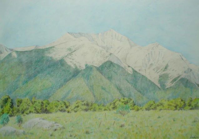 Mt. Antero overlooking Maxwell Park