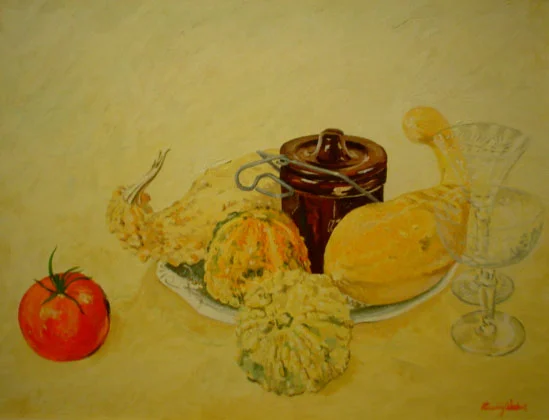 Fall Harvest with Crystal and Crock