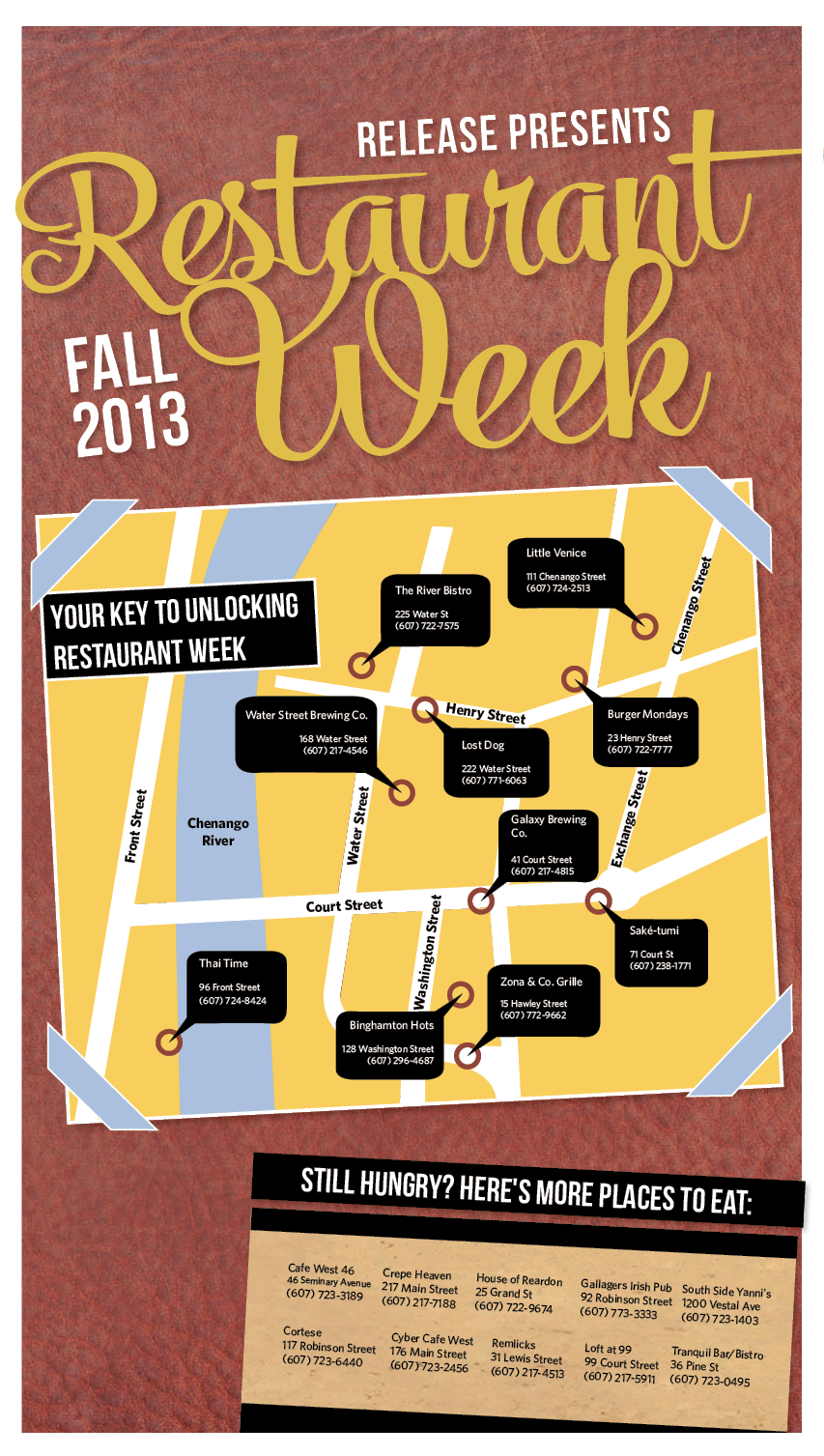 Binghamton Restaurant Week Cover