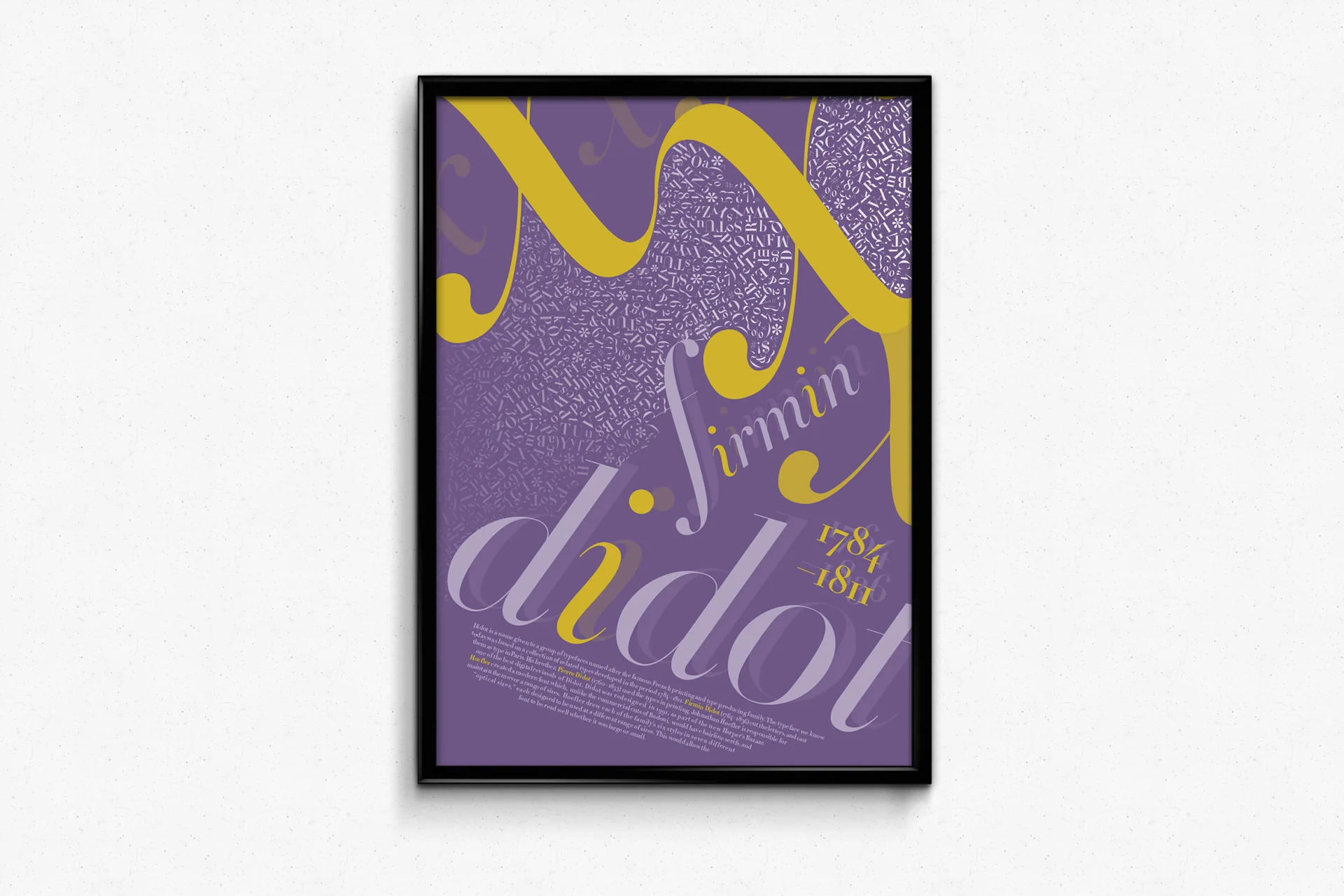 Didot Type Specimen Poster