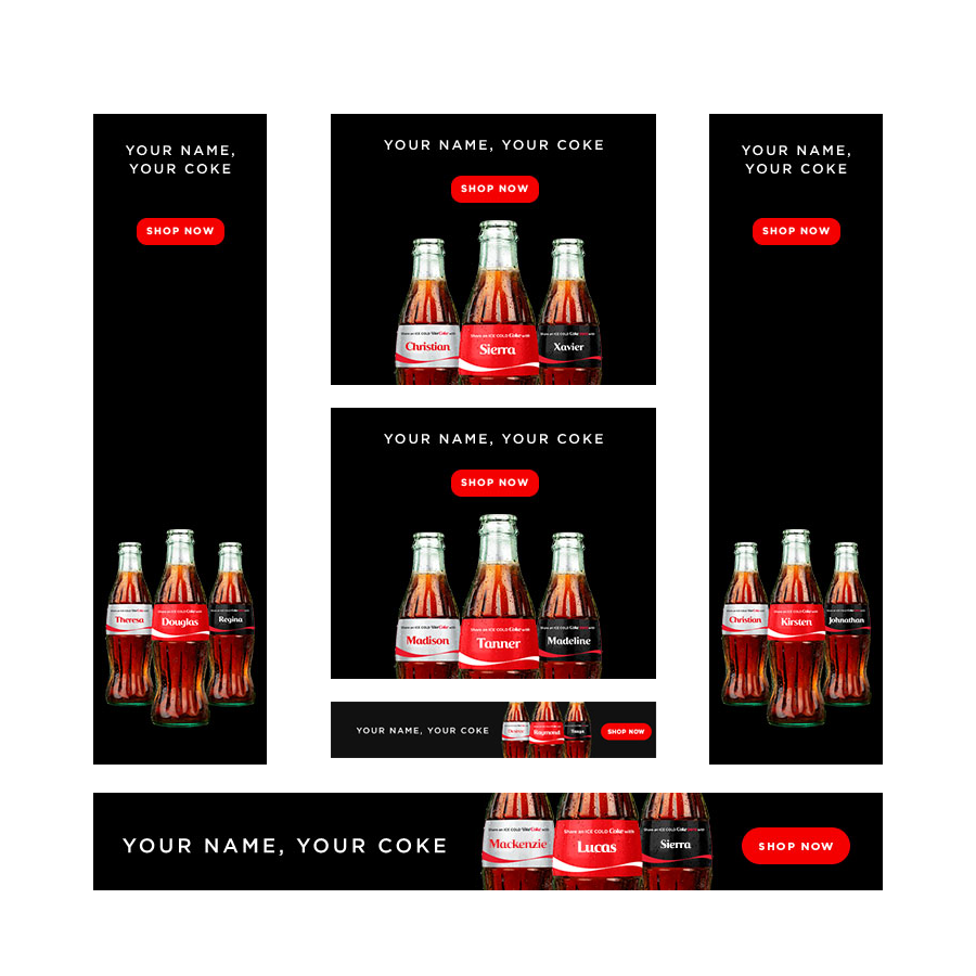 Share a Coke Addressable Banners