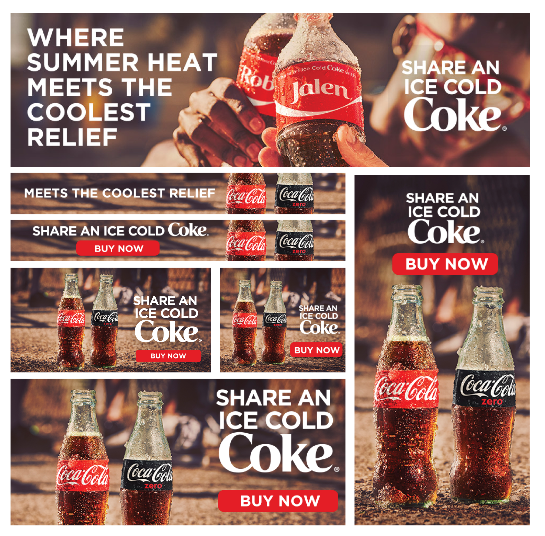 Share an Ice Cold Coke Campaign Banners