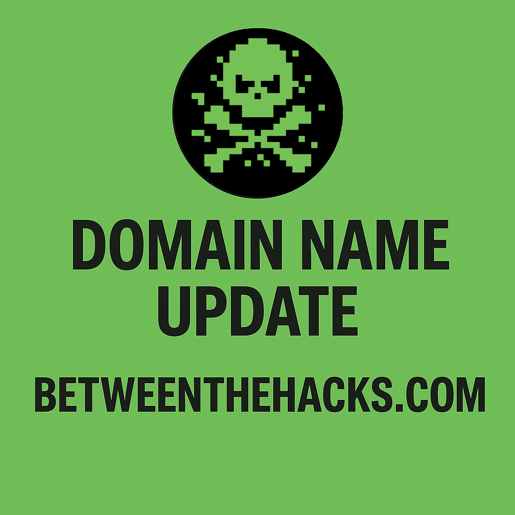 A Note on Our Domain Update