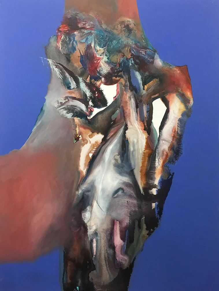 acrylic and oil on canvas 36” x 48” $5000. USD