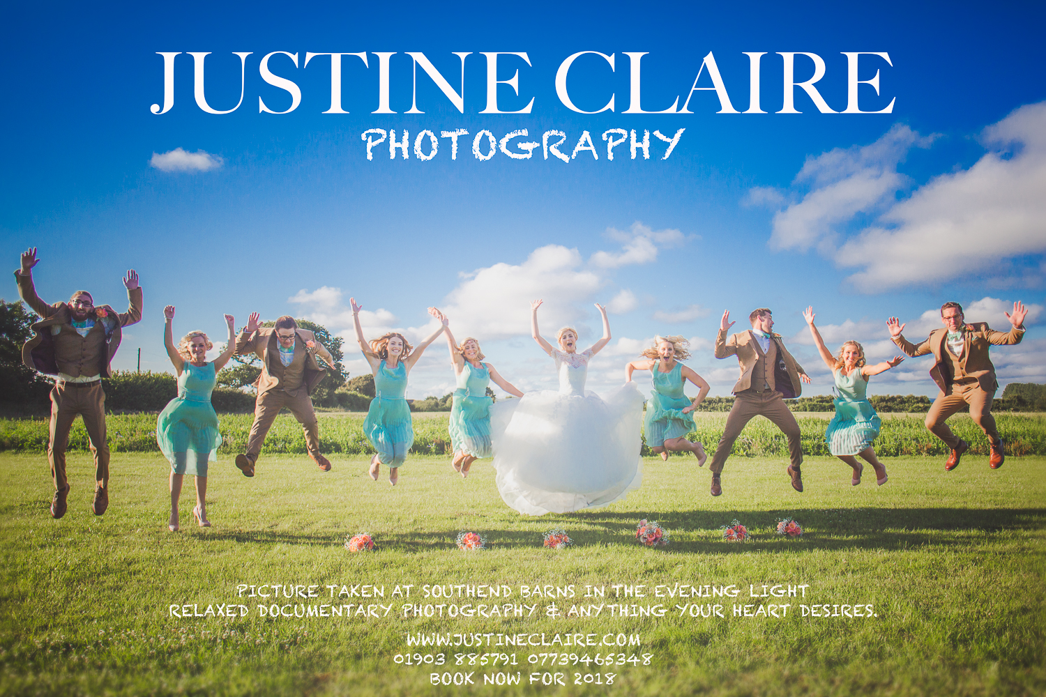 A beautiful wedding at Southend Barn Donnington Chichester - photographed by Justine Claire Photography