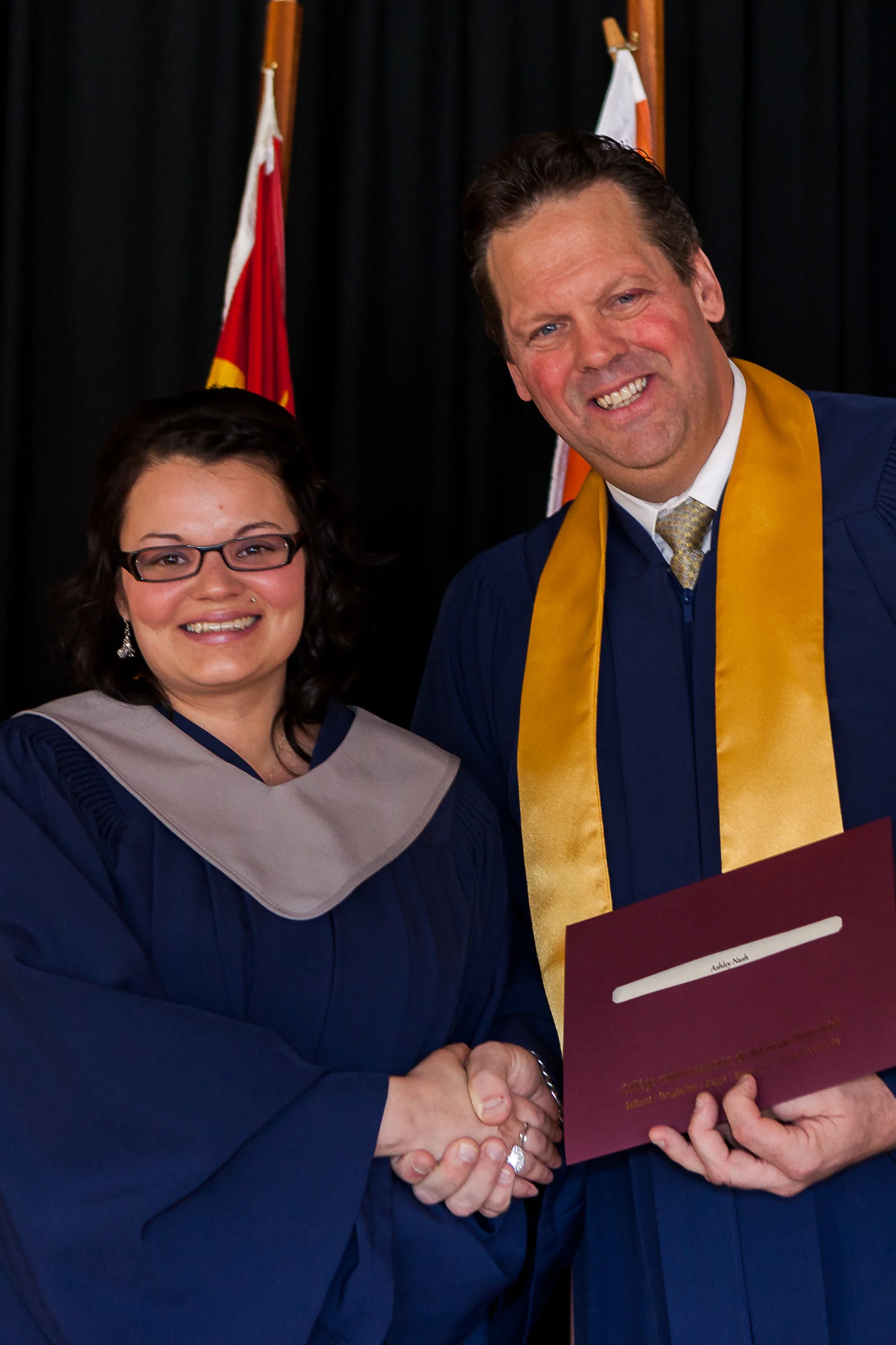 Ashley Nash and Michel Doucet (Director at CCNB)