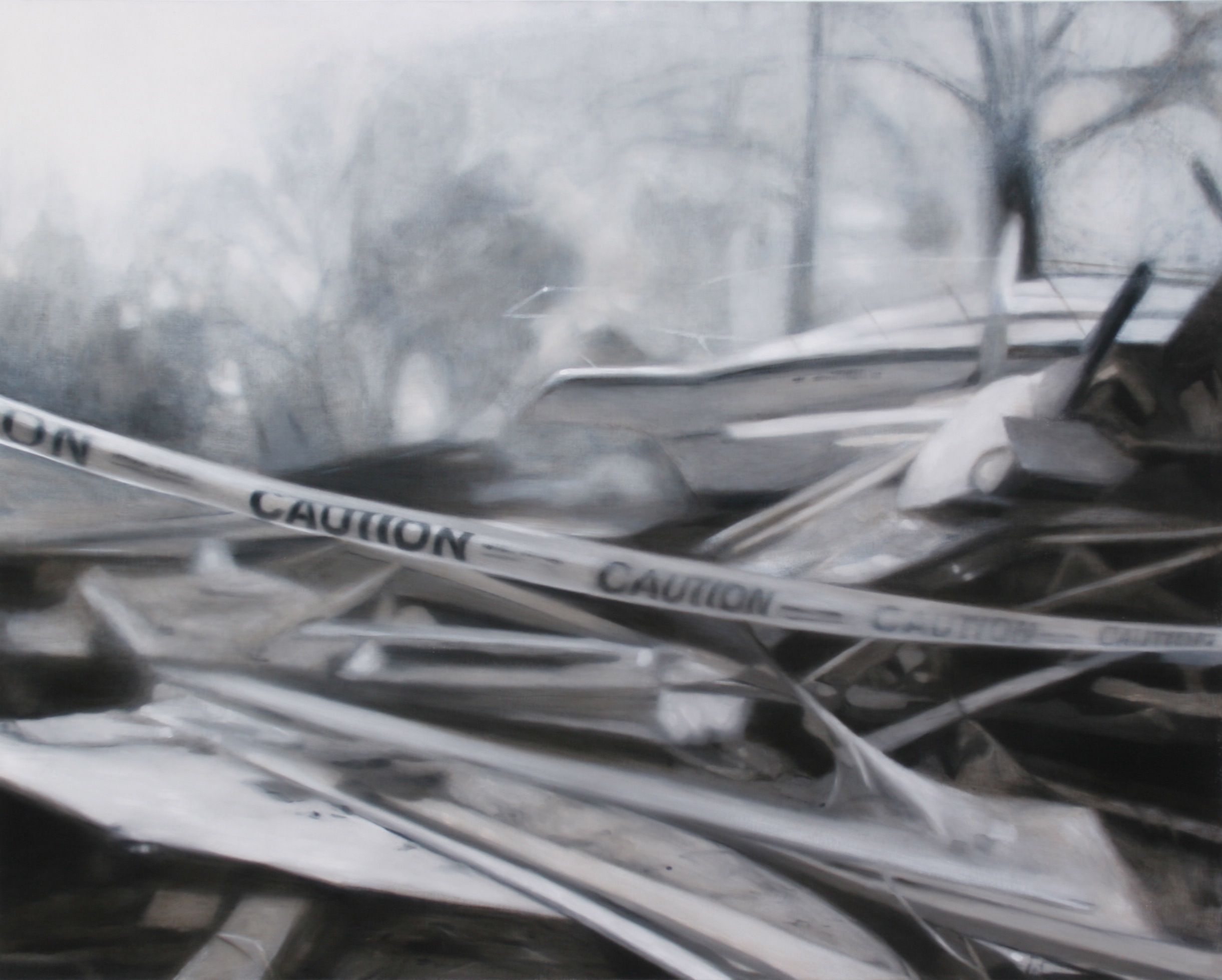 Watermark-Katrina, Oil on Canvas 48"x60" 2006