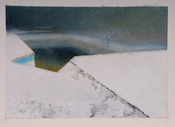 Venetian Pool IV, watercolor and gauche on paper, 4" x 6," 2013