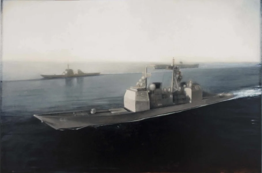 Marine, oil on canvas, 72" x 108,"  2010