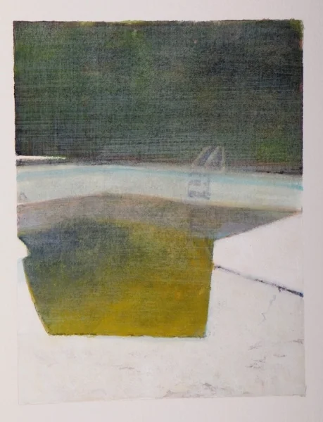 Venetian Pool III, watercolor and gauche on paper, 4" x 6," 2013