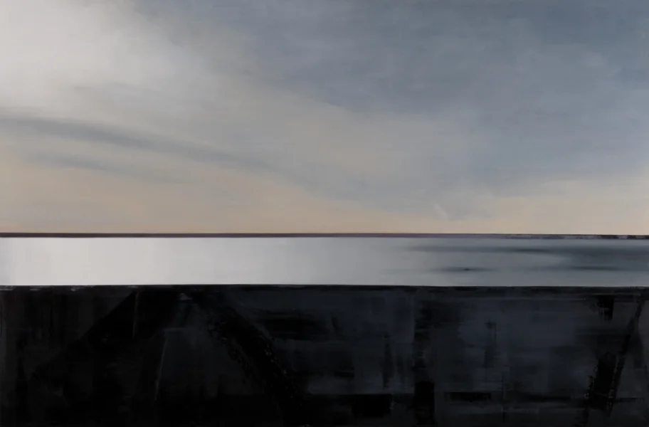 Gulf View Interchange Exit,  oil on canvas, 72 x 108, 2013
