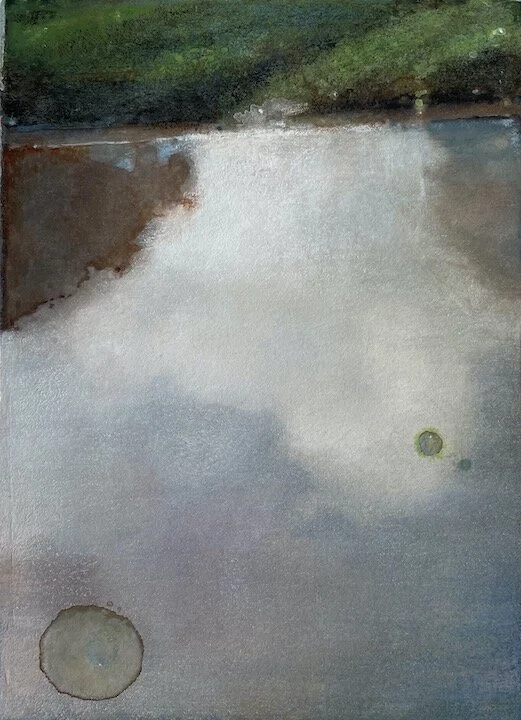 Storm Drain II,  7" x 5" gouache & w/c on paper, 2021