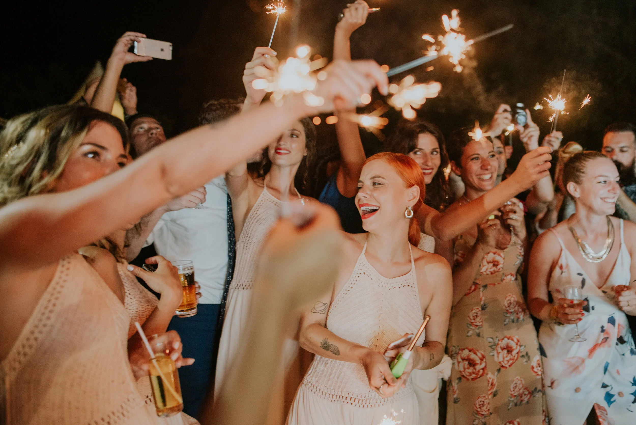 wedding party sparkles