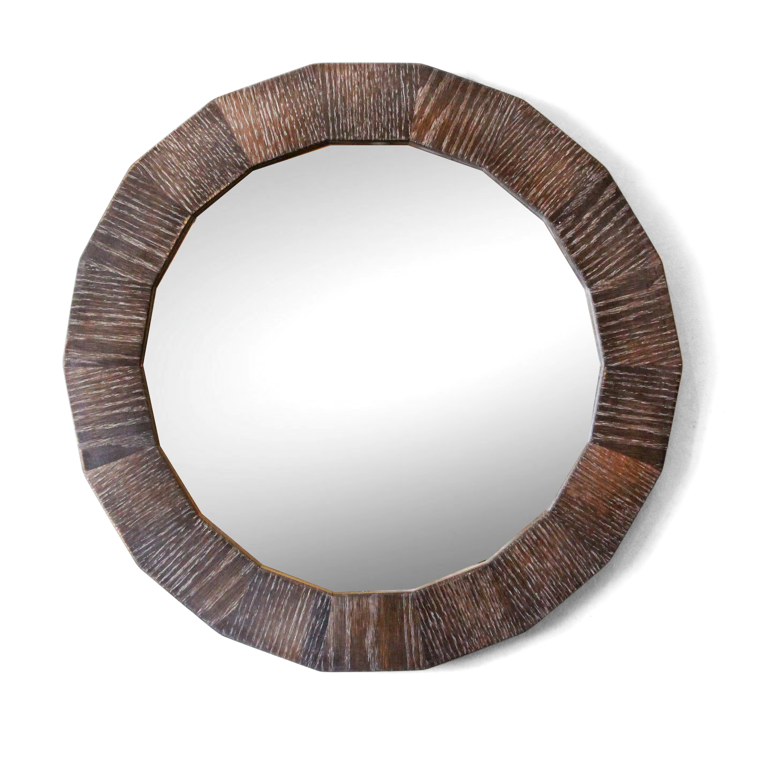 Round Mirror | Reclaimed Wood | The Murphy