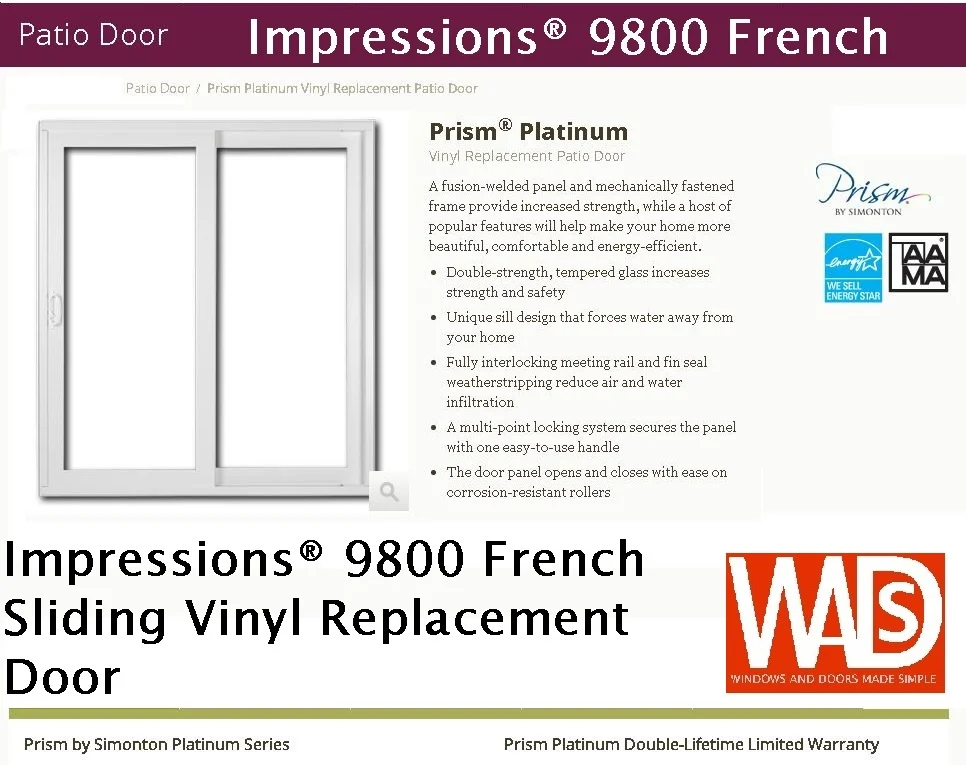 Impressions® 9800 French Sliding Vinyl Replacement Door.JPG