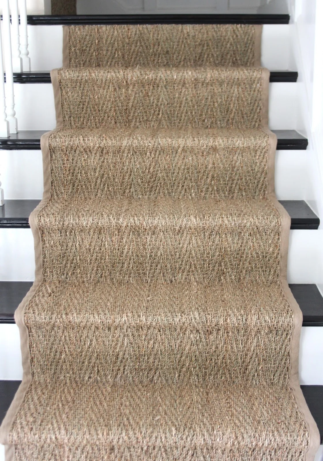 Custom Seagrass Stair Runner