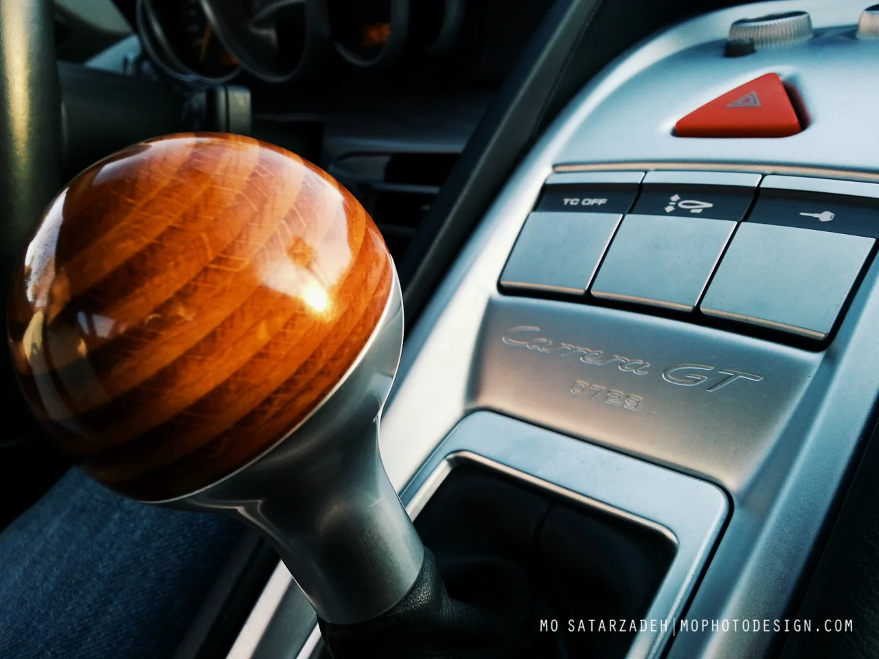 The most technical German car with the most un-German feature - a beach wood shift knob. Quite possibly one of my favorite design details on a car.