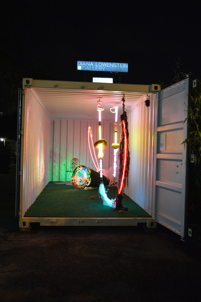 Alex Trimino's container at night