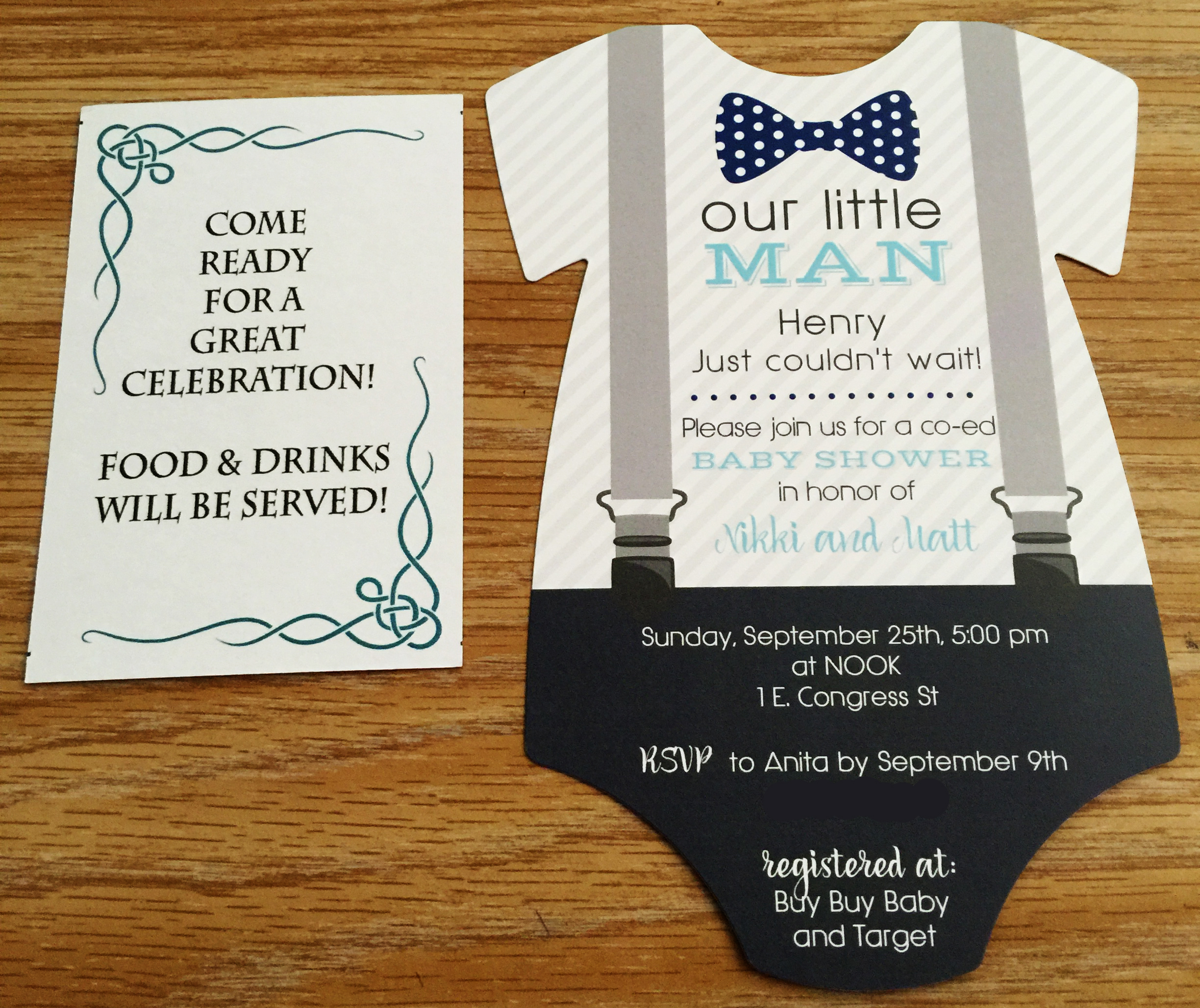 The Invitations! So cute!