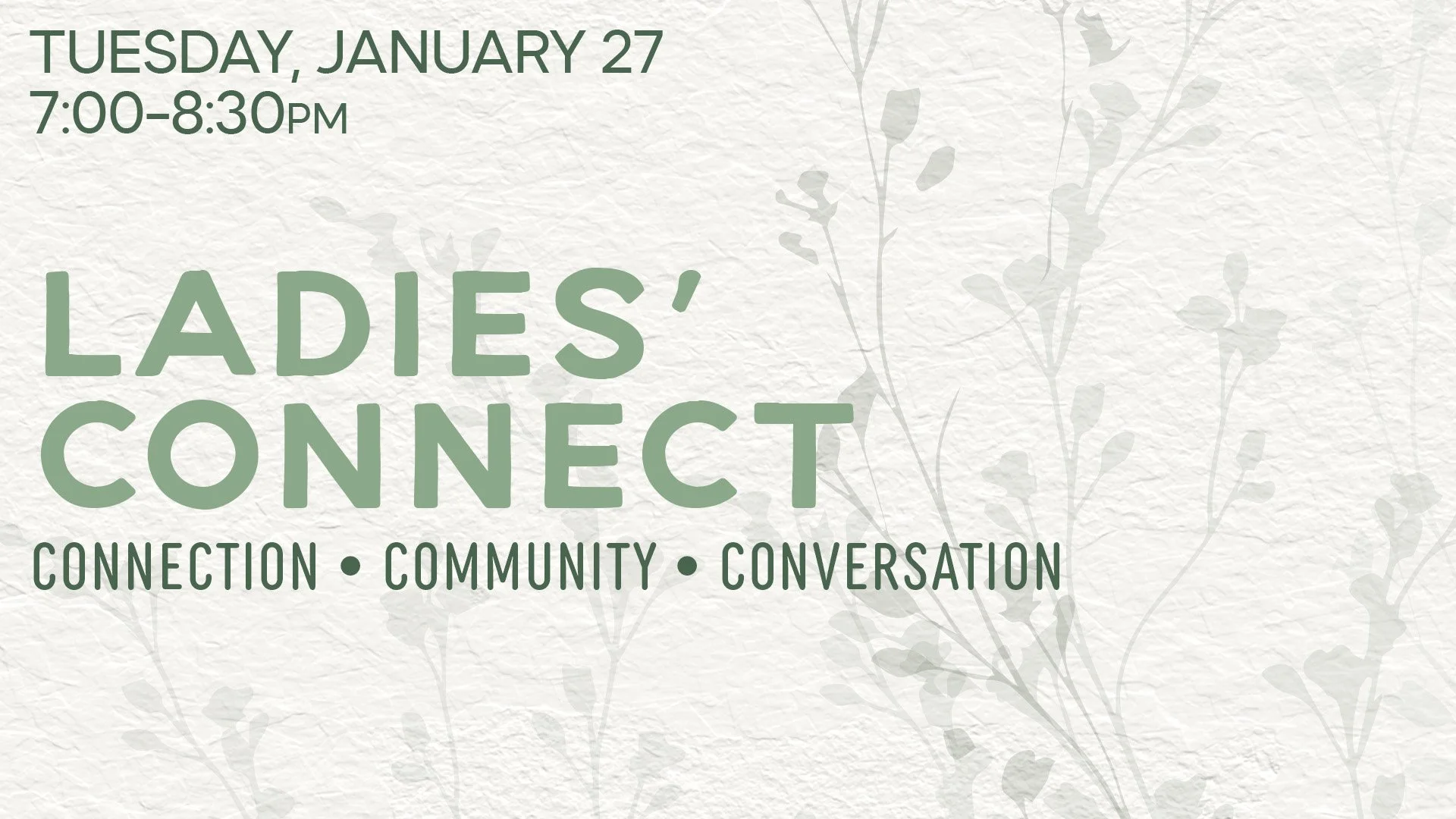 Tuesday, January 27 • 7-8:30pm