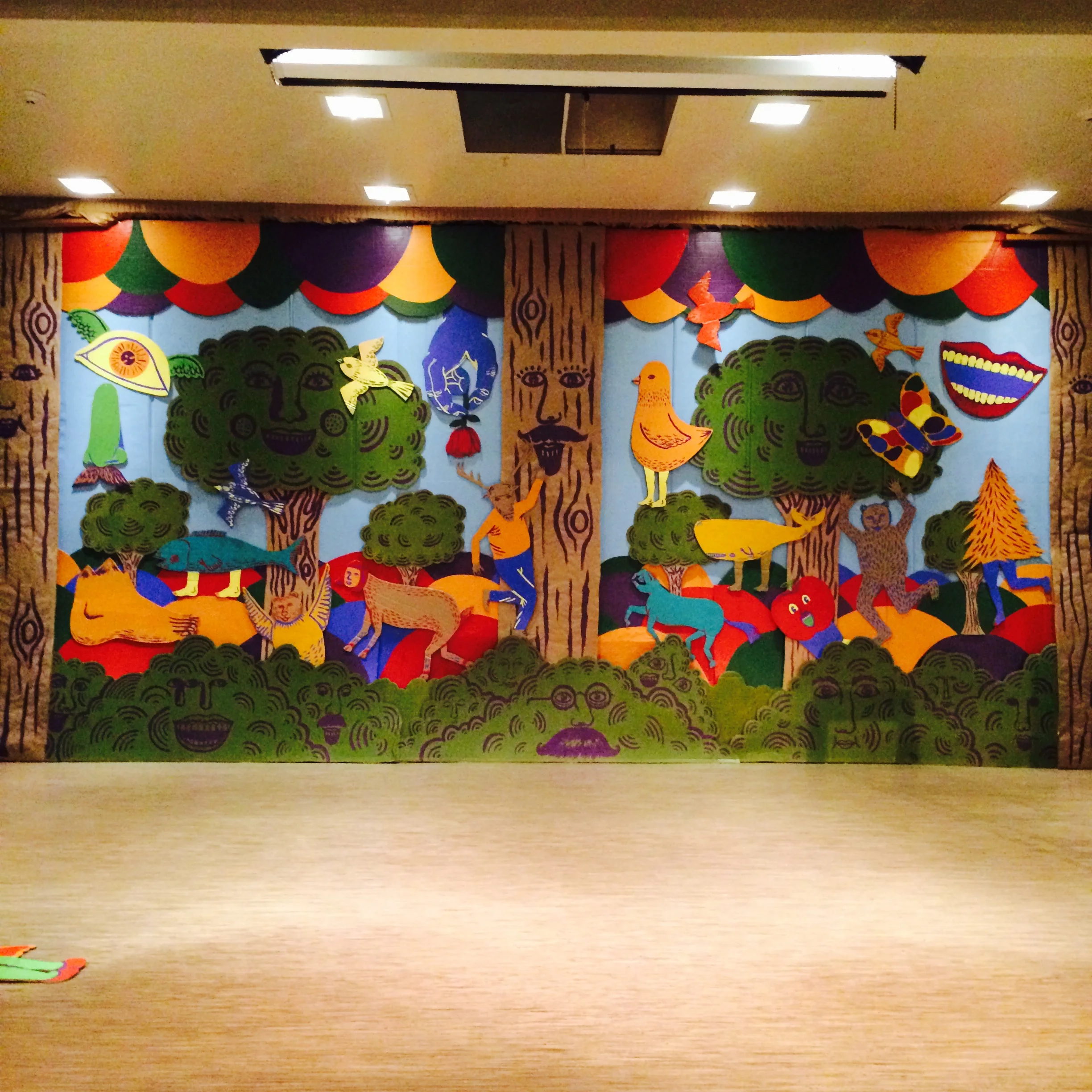 Cardboard Cut-out Mural for Charles F Ketting Elementary