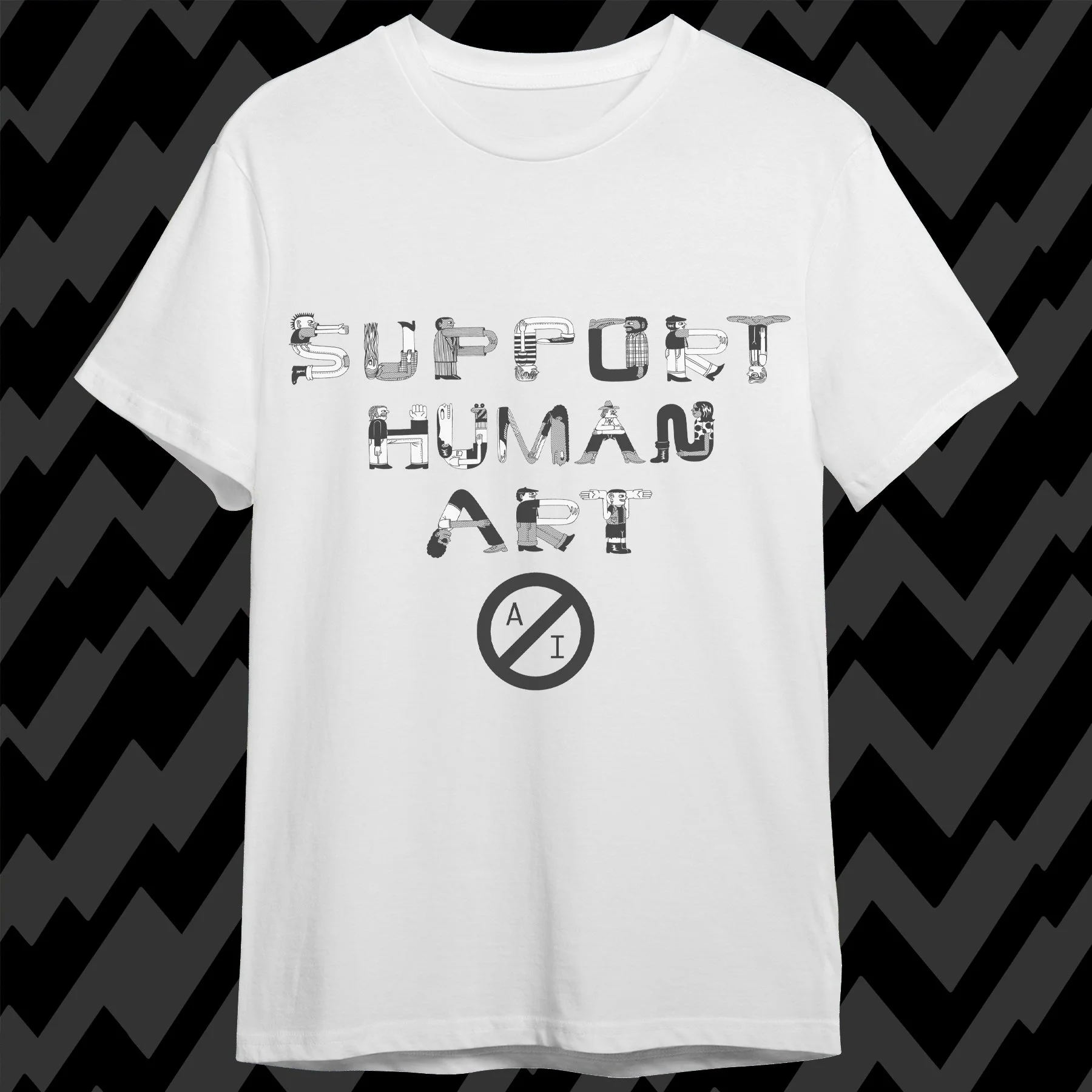 z support human art shirt mockup bw copy.jpg
