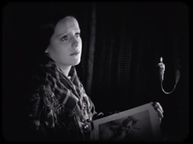 Mona Mårtenson in two scenes from LAILA (1929).