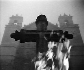 Two images from Val del Omar's FUEGO EN CASTILLA (1958-60)