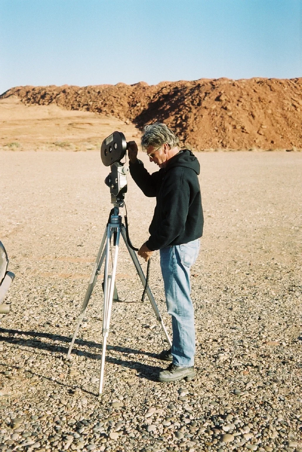 James Benning with camera.