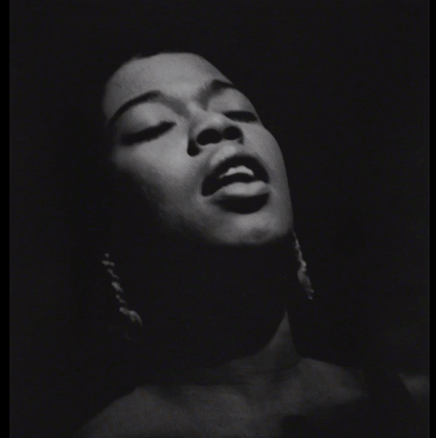 Above: Sarah Vaughan (Hugh Bell, 1955) and the Sarah Vaughan 2016 USPS Commemorative Forever Stamp