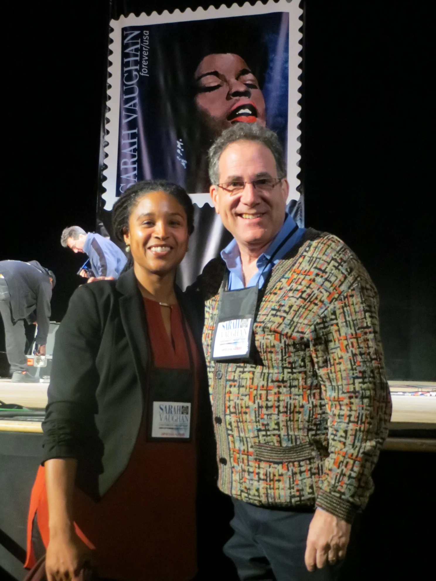 April Bell-Martha (daughter of Hugh Bell) and Jon Gartenberg (representing the Bell Estate)