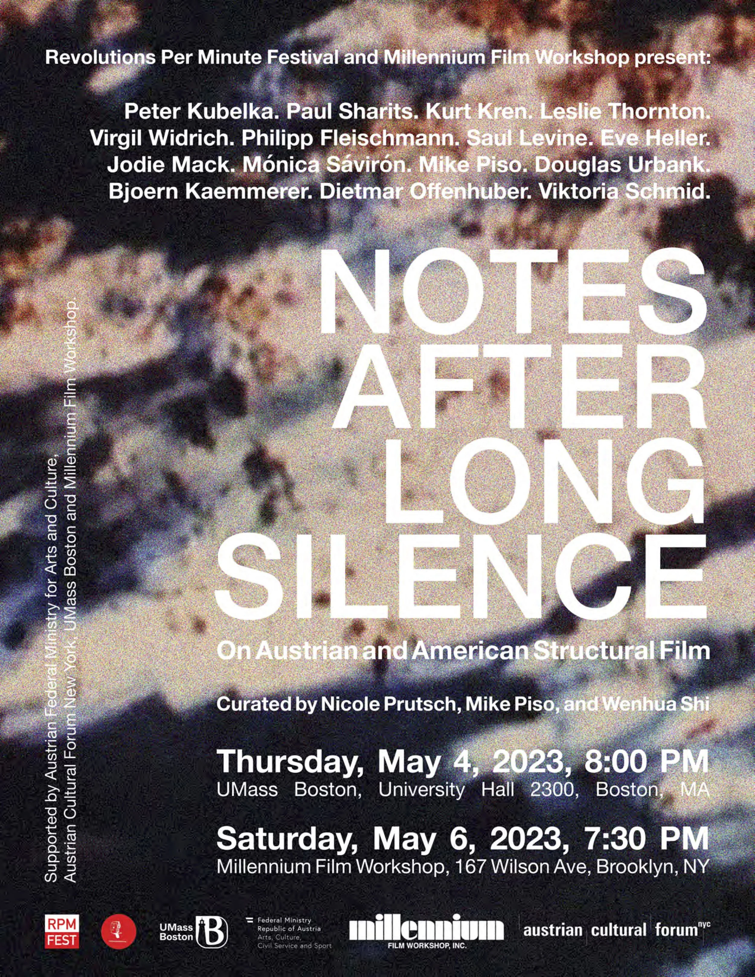 Notes after Long Silence - On Austrian and American Structural Film at Millennium Film Workshop