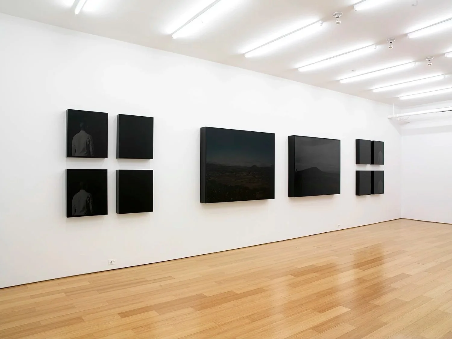 A Total Instance of Reflexivity, Sigeneity, Eritrea/Naivasha, Kenya, C-Prints, Plywood & Black Plexiglass, Portraits & Black Mirrors 20 x 24 x 4 inches each, Landscapes 48 x 60 x 6 inches each, , 200